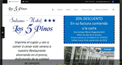 Desktop Screenshot of los5pinos.com