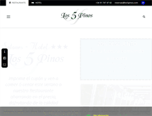 Tablet Screenshot of los5pinos.com